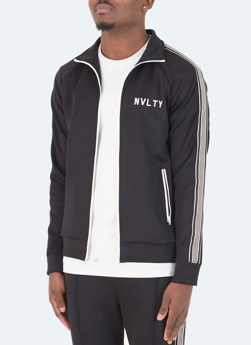 Racer Track Jacket - Black