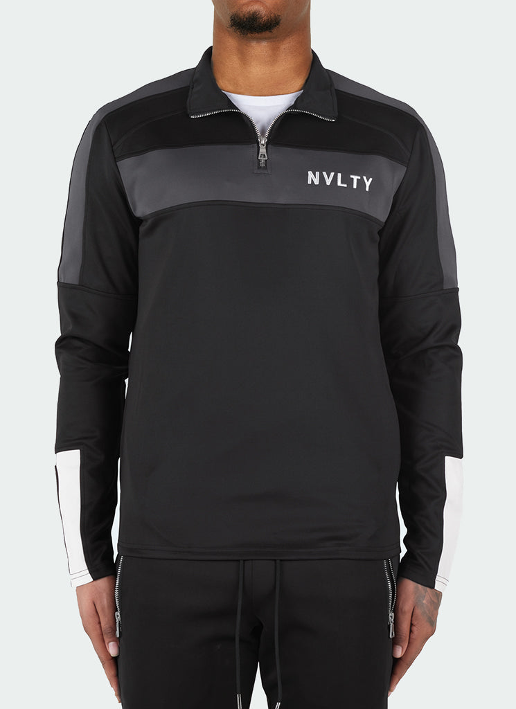 Team Track Top - Black/Charcoal Grey