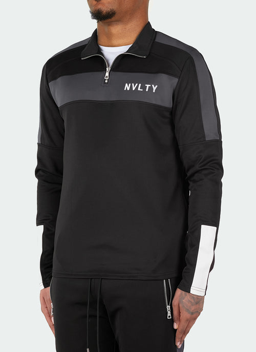 Team Track Top - Black/Charcoal Grey