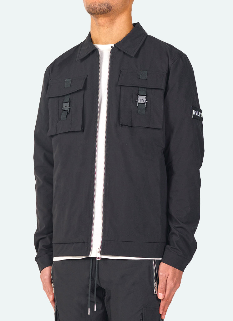 Buckle Track Jacket - Black