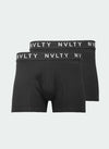 2 Pack Logo Boxer Briefs - Black