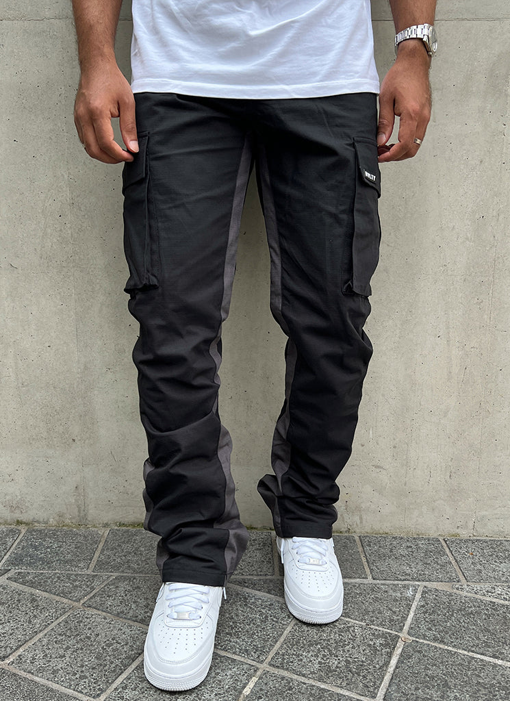 Vintage Flare Cargos - Black – N V L T Y