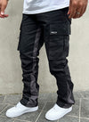 Vintage Flare Cargos - Black