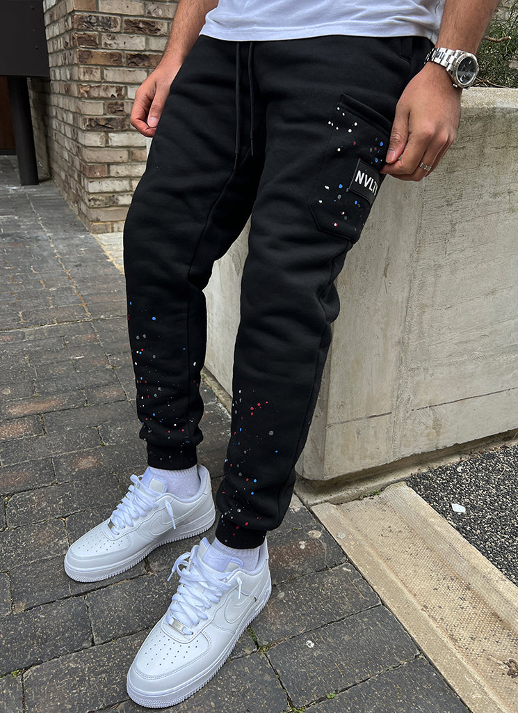 Paint Joggers - Black – N V L T Y