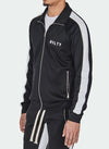 Panelled Track Jacket - Black/White