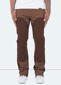 Vintage Flare Carpenter Jeans - Brown