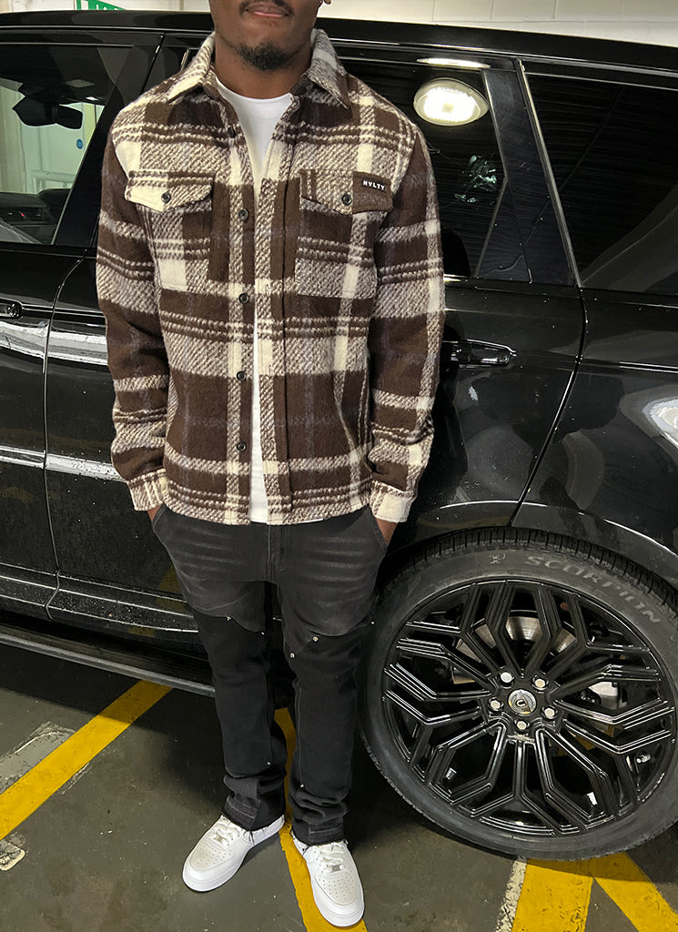 Mohair Overshirt - Brown