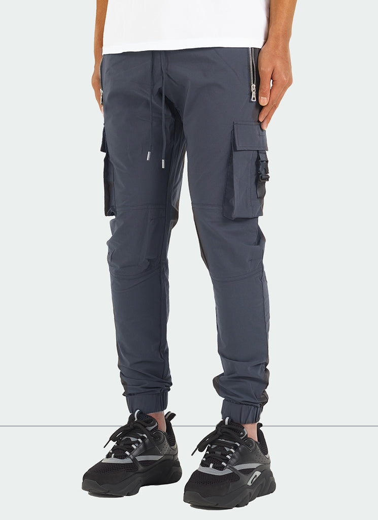 Buckle Track Pants - Charcoal Grey