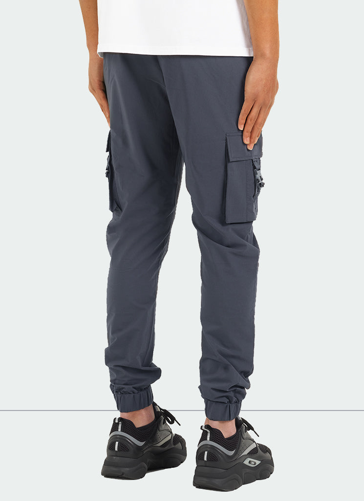 Buckle Track Pants - Charcoal Grey