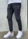 Multi Pocket Track Pants - Charcoal Grey