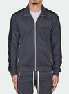 Panelled Track Jacket - Charcoal Grey/Black