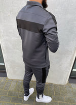 Team Track Top - Charcoal Grey/Black