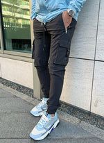 Buckle Track Pants - Charcoal Grey