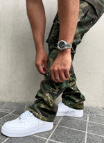 Vintage Flare Cargos - Camo Paint