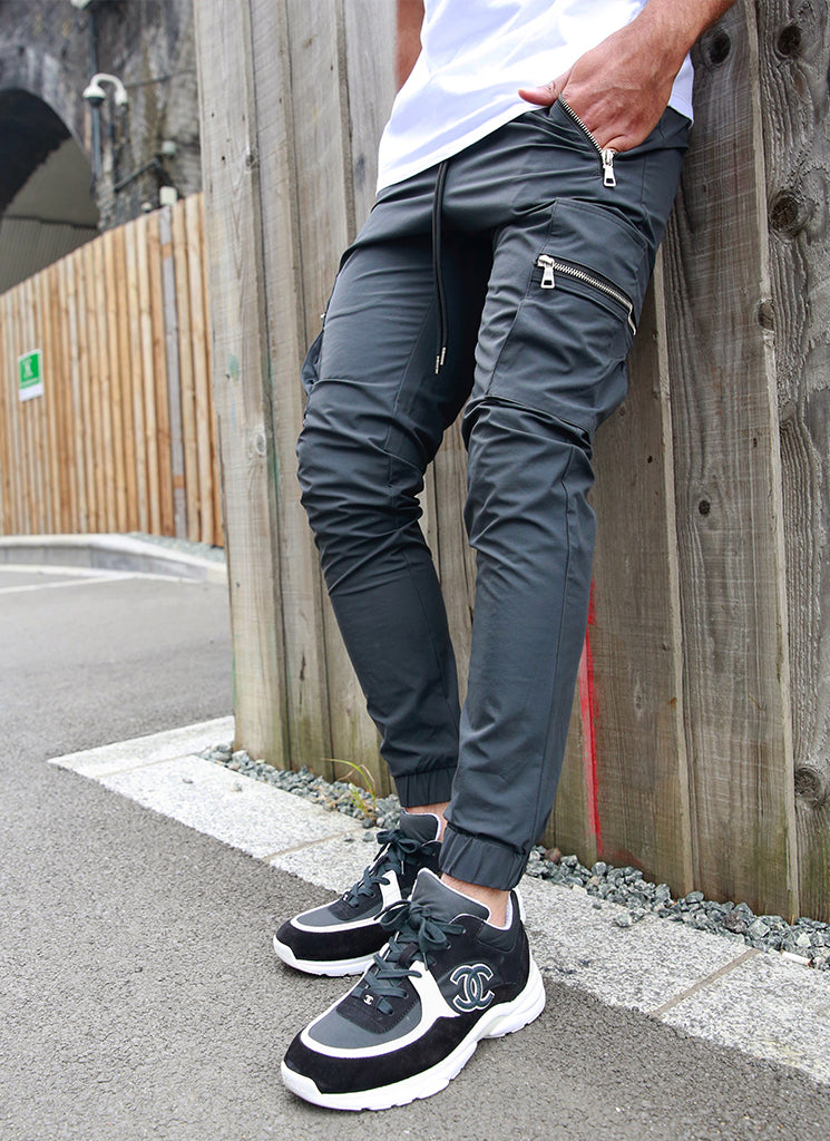 Tactical Track Pants - Charcoal Grey