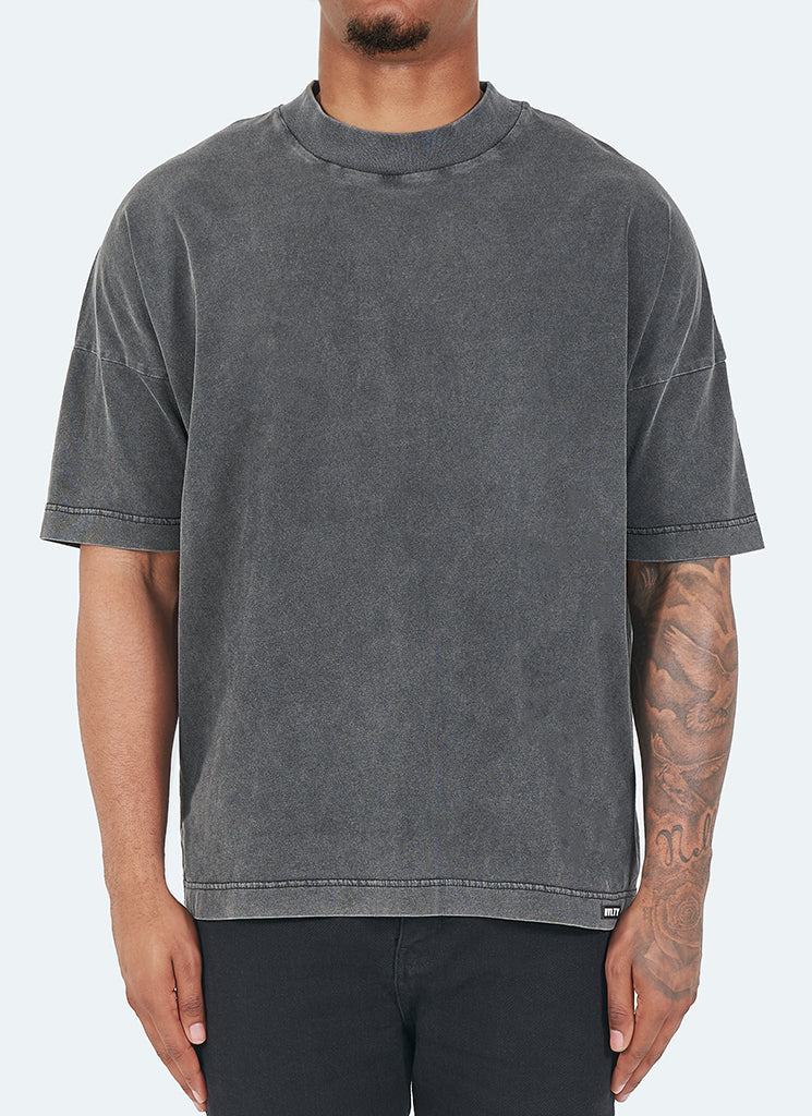 Vintage Drop Shoulder T-Shirt - Washed Black – N V L T Y