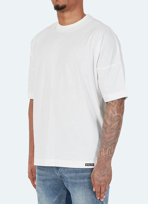 Vintage Drop Shoulder T-Shirt - White