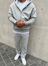 Heavyweight Essential Zipped Hoodie - Grey