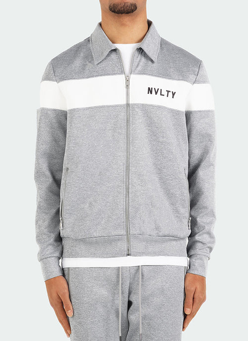 Team Track Jacket - Grey/White