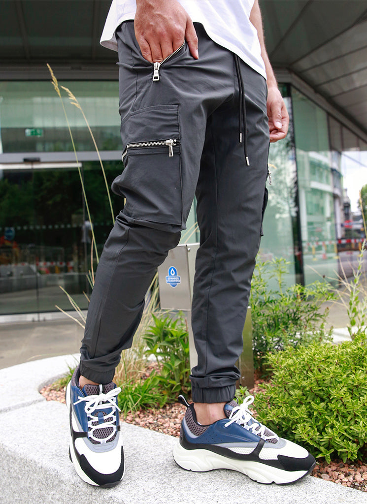 Tactical Track Pants - Charcoal Grey