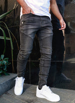 Biker Jeans - Grey