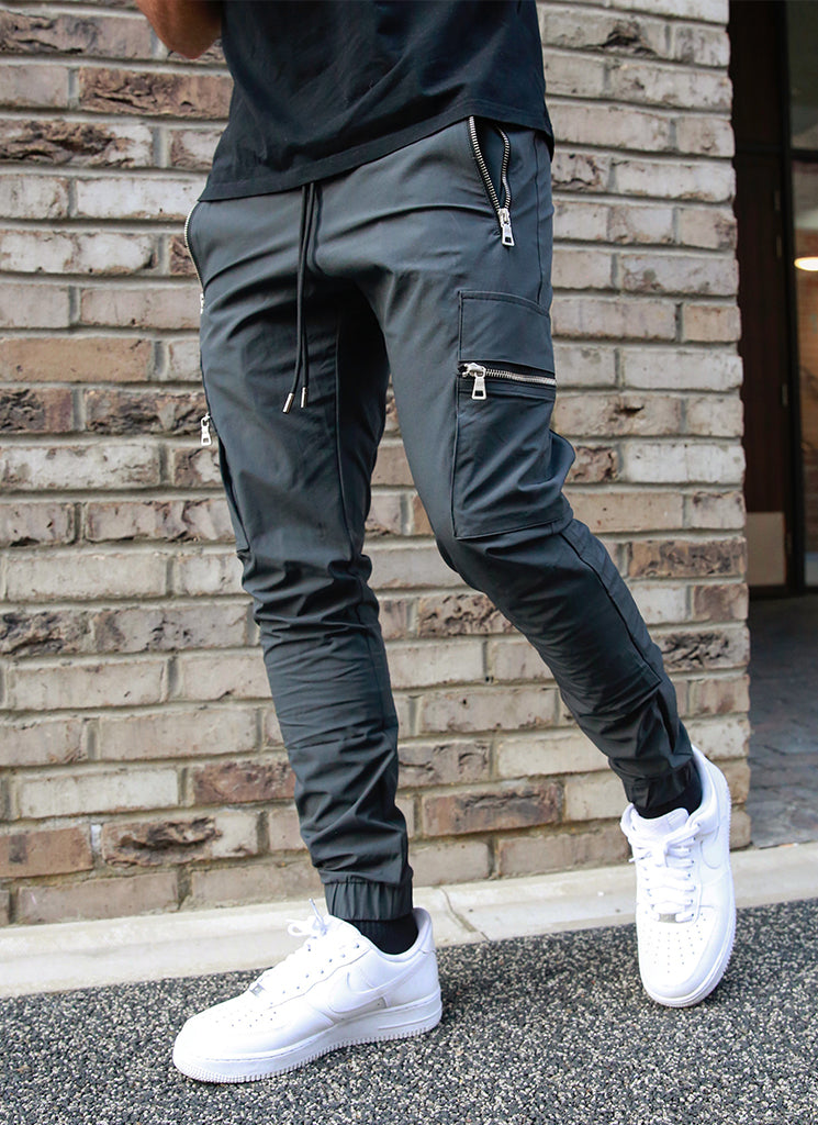 Charcoal track pants discount