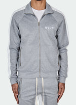 Panelled Track Jacket - Grey/White