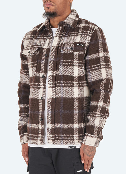 Mohair Overshirt - Brown
