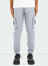 Buckle Track Pants - Light Grey