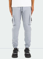 Buckle Track Pants - Light Grey
