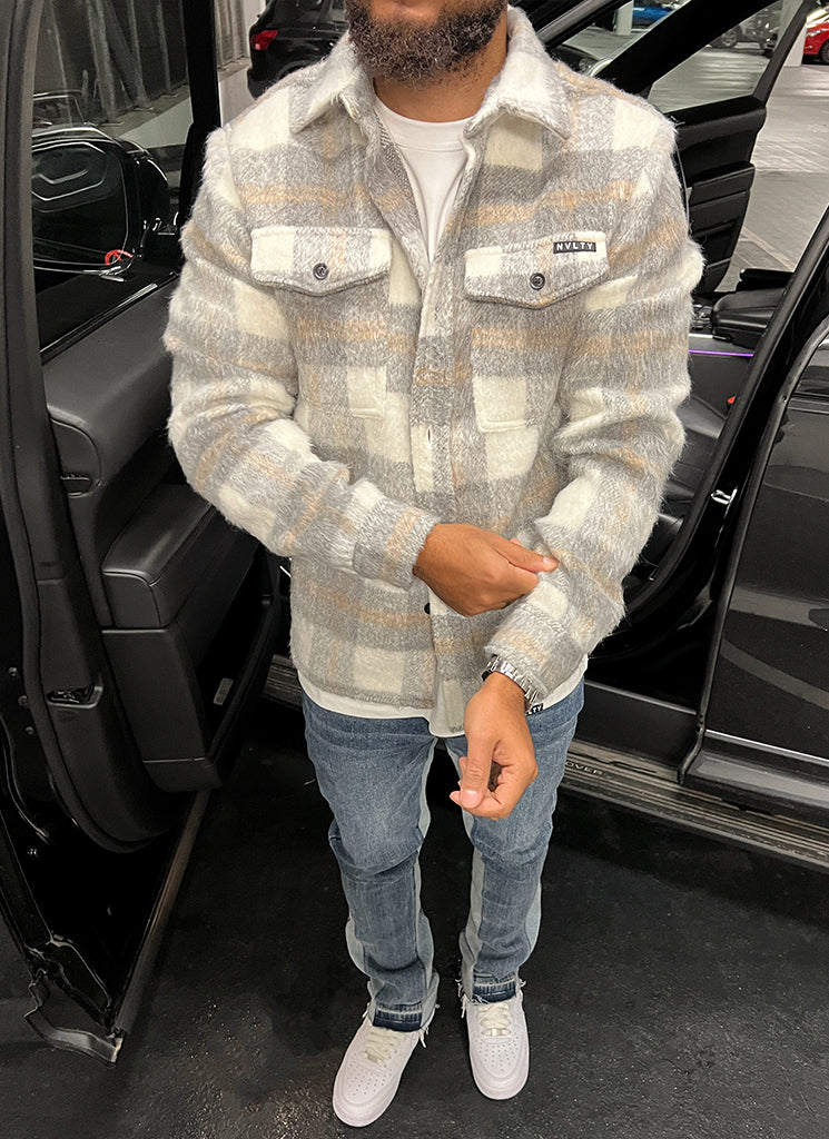 Mohair Overshirt - Grey