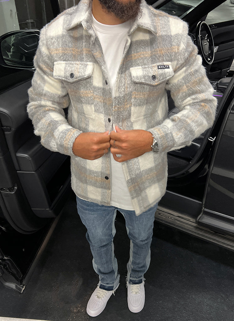 Mohair Overshirt - Grey