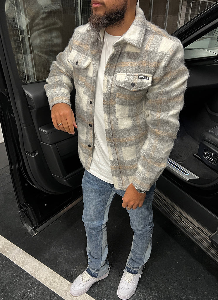 Mohair Overshirt - Grey
