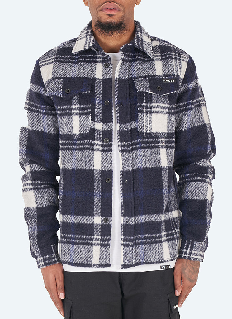 Mohair Overshirt - Navy