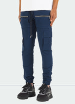 Multi Pocket Track Pants - Navy