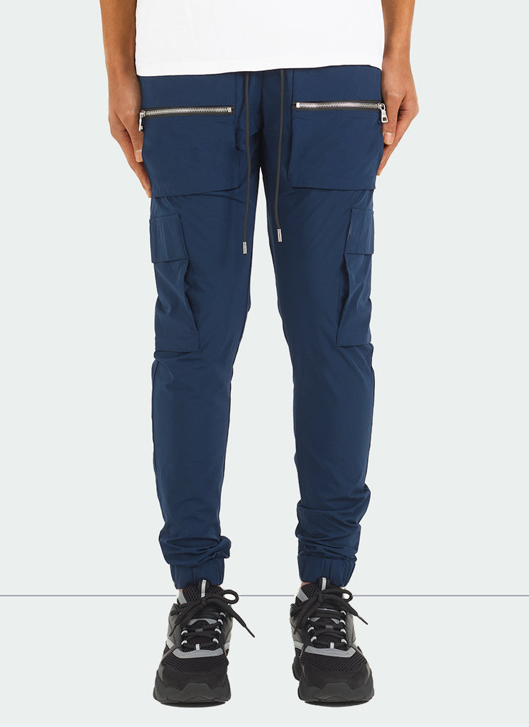 Multi Pocket Track Pants - Navy