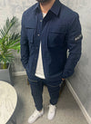Multi Pocket Track Pants - Navy