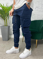 Double Pocket Track Pants - Navy