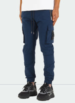 Buckle Track Pants - Navy