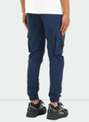 Buckle Track Pants - Navy