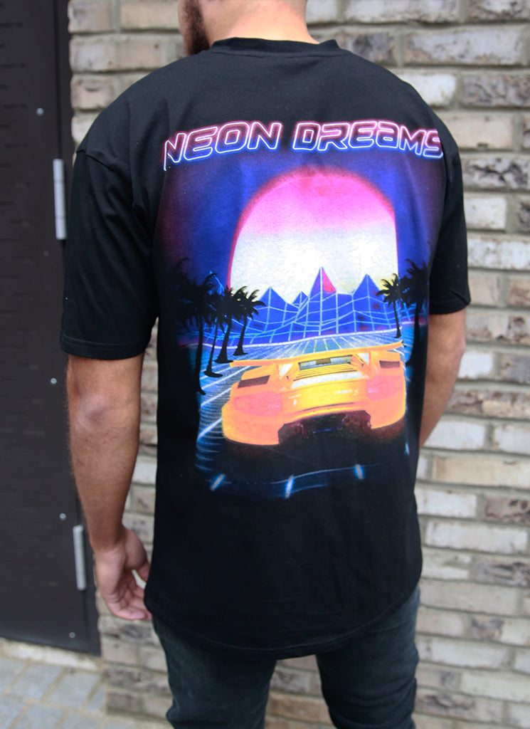 Neon Dreams T-Shirt - Black