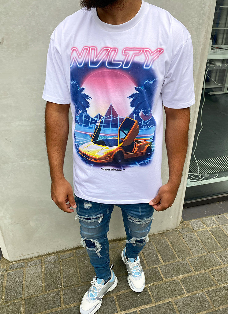 Neon Dreams T-Shirt - White