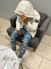 Paint Puffer Jacket - Off White