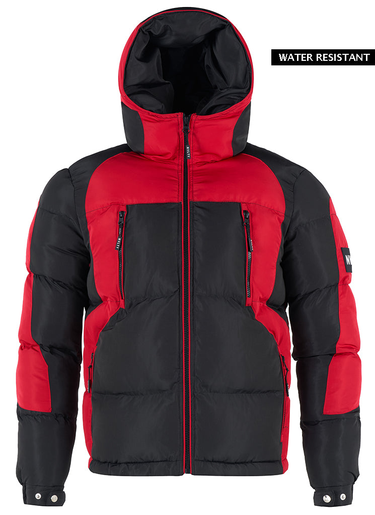 Shadow Puffer Jacket - Black/Red