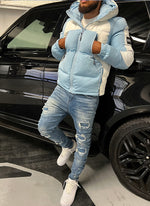 Shadow Puffer Jacket - Baby Blue