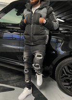 Shadow Puffer Jacket - Black/Grey