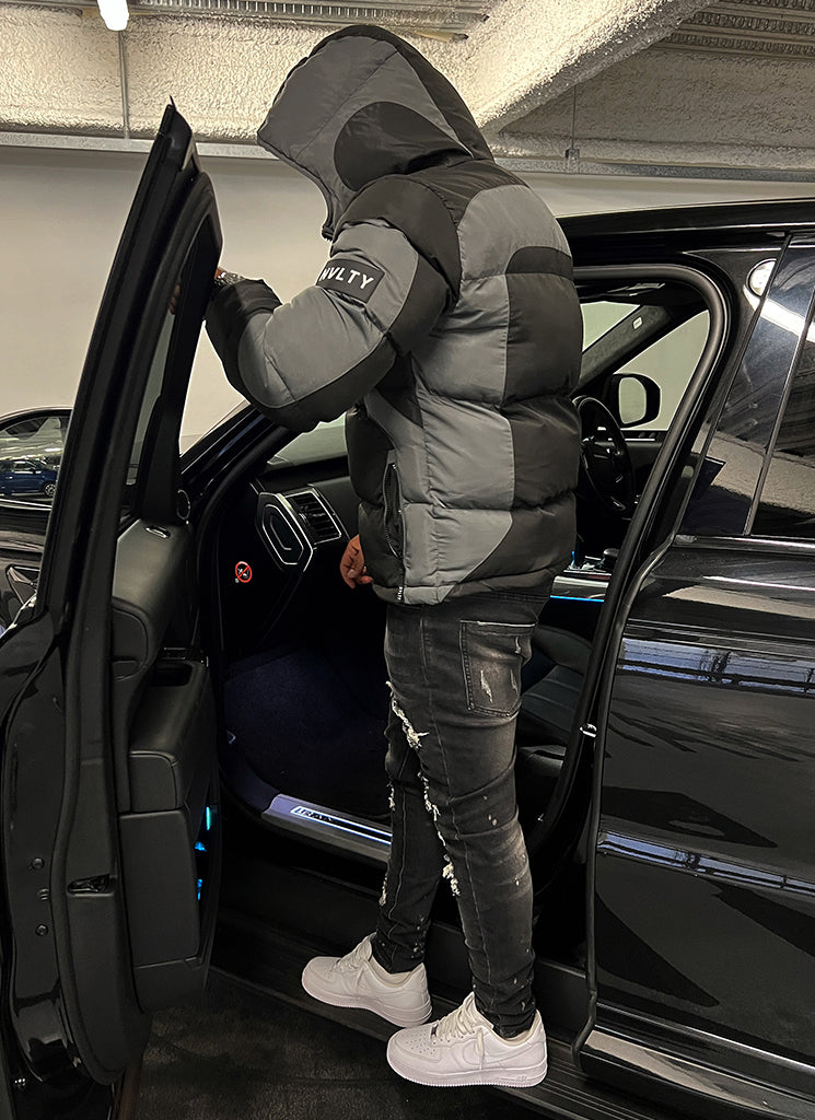 Shadow Puffer Jacket - Black/Grey