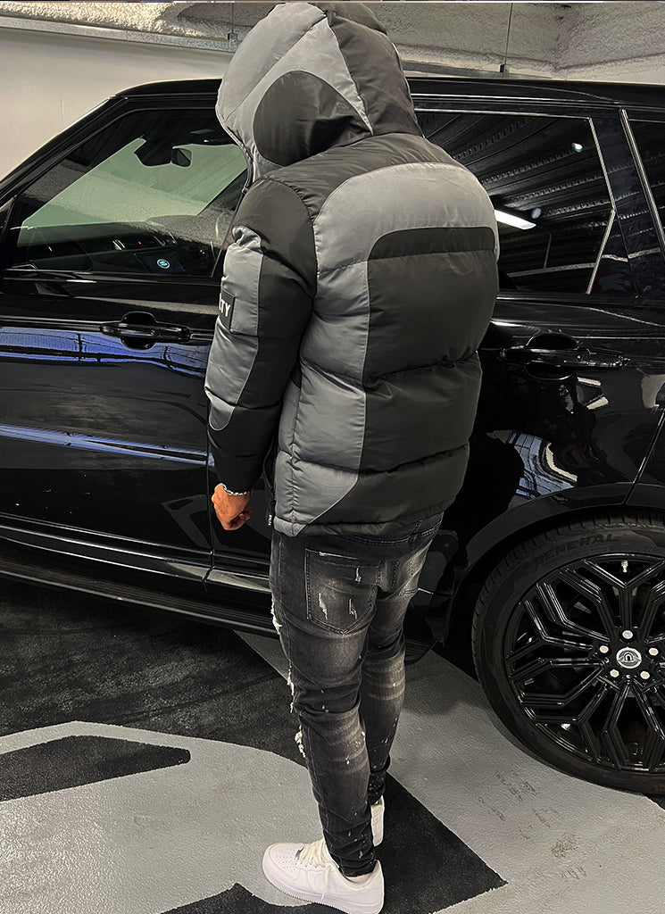 Shadow Puffer Jacket - Black/Grey
