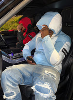 Shadow Puffer Jacket - Baby Blue