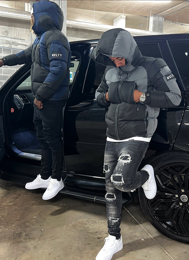 Shadow Puffer Jacket - Black/Grey